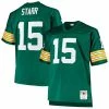 Hot Sale 🌟 Unbranded Men's Mitchell & Ness Bart Starr Green Green Bay Packers Big & Tall 1968 Retired Player Replica Jersey 💯