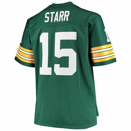Hot Sale 🌟 Unbranded Men's Mitchell & Ness Bart Starr Green Green Bay Packers Big & Tall 1968 Retired Player Replica Jersey 💯 - Image 4