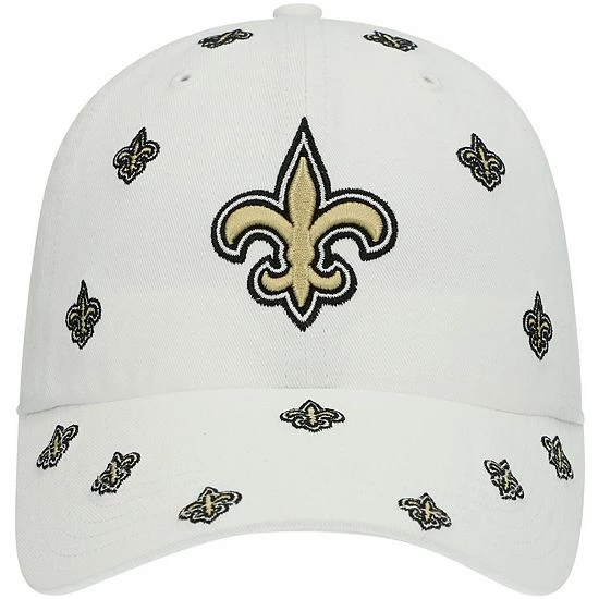 Wholesale ✔️ Unbranded 👩 Women's '47 White New Orleans Saints Confetti Clean Up Adjustable Hat 🥰 - Image 3