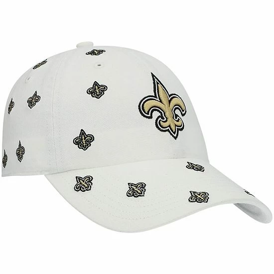Wholesale ✔️ Unbranded 👩 Women's '47 White New Orleans Saints Confetti Clean Up Adjustable Hat 🥰 - Image 4