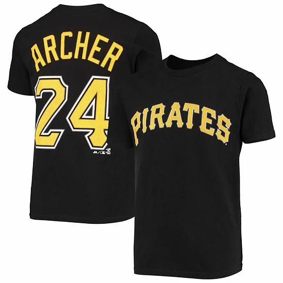 Top 10 🎁 Unbranded Youth Chris Archer Black Pittsburgh Pirates Name & Number Team T-Shirt ❤️