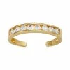 Deals ⭐ Unbranded 10k Cubic Zirconia Toe Ring 🧨