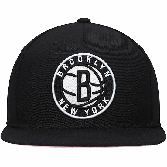 Deals ๐ฏ Unbranded Men's Mitchell & Ness Black/Pink Brooklyn Nets Santa Ana Under Prime Snapback Hat ๐คฉ - Image 2