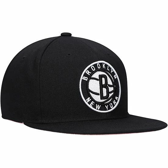 Deals ๐ฏ Unbranded Men's Mitchell & Ness Black/Pink Brooklyn Nets Santa Ana Under Prime Snapback Hat ๐คฉ - Image 3