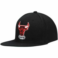 Brand new ✔️ Unbranded Men's Mitchell & Ness Black Chicago Bulls Hardwood Classics Core Snapback Hat ❤️