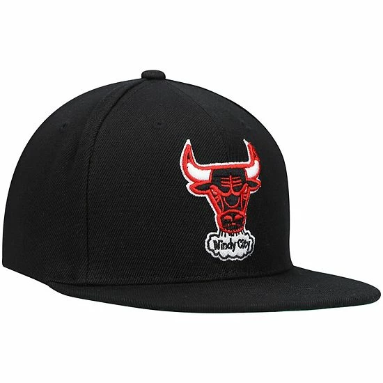 Brand new ✔️ Unbranded Men's Mitchell & Ness Black Chicago Bulls Hardwood Classics Core Snapback Hat ❤️ - Image 3