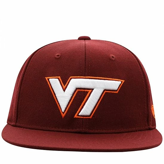 Hot Sale ๐ Unbranded Men's Top Of The World Maroon Virginia Tech Hokies Team Color Fitted Hat ๐ฅ - Image 3