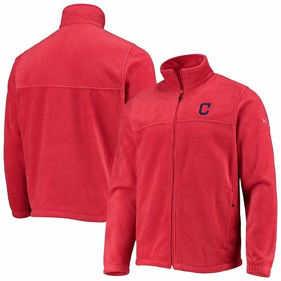 Flash Sale 👏 Unbranded Men's Columbia Red Cleveland Indians Full-Zip Flanker Jacket ✨