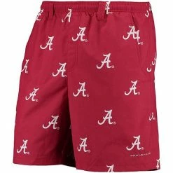 Best Sale 🔥 Unbranded Men's Columbia PFG Crimson Alabama Crimson Tide Backcast II 8" Omni-Shade Hybrid Shorts 😍