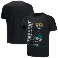 Best reviews of 🤩 Unbranded Men's NFL X Staple Black Jacksonville Jaguars World Renowned T-Shirt 😀