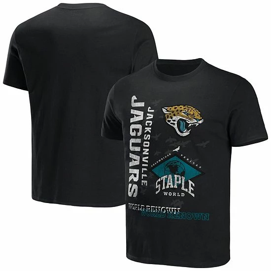 Best reviews of ๐คฉ Unbranded Men's NFL X Staple Black Jacksonville Jaguars World Renowned T-Shirt ๐ - Image 2