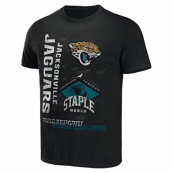 Best reviews of ๐คฉ Unbranded Men's NFL X Staple Black Jacksonville Jaguars World Renowned T-Shirt ๐ - Image 3