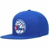 Best reviews of 👍 Unbranded Men's Mitchell & Ness Royal Philadelphia 76ers Team Ground Snapback Hat 😀