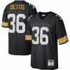 Promo 🥰 Unbranded Men's Mitchell & Ness Jerome Bettis Black Pittsburgh Steelers Legacy Replica Jersey ⭐