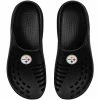 Cheapest 👏 Unbranded Youth FOCO Black Pittsburgh Steelers Sunny Day Clogs ⭐