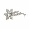 Deals ✨ Unbranded Sterling Silver Cubic Zirconia Flower Pin 💯