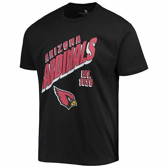 Cheapest 😀 Unbranded Men's Junk Food Black Arizona Cardinals Slant T-Shirt 🌟 - Image 3