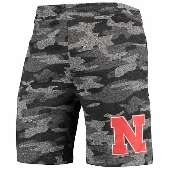 Best deal ๐งจ Unbranded Men's Concepts Sport Charcoal/Gray Nebraska Huskers Camo Backup Terry Jam Lounge Shorts ๐ - Image 3