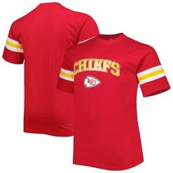 Budget 😉 Unbranded Men's Red Kansas City Chiefs Arm Stripe T-Shirt 👏