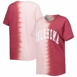 Best deal ✨ Unbranded 👩 Women's Gameday Couture Crimson Oklahoma Sooners Find Your Groove Split-Dye T-Shirt 🥰