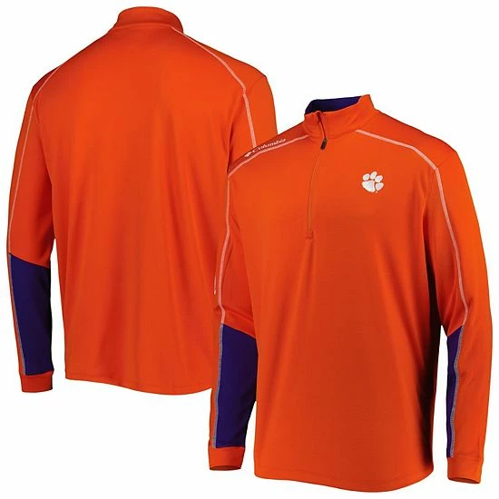 New ๐ Unbranded Men's Columbia Orange Clemson Tigers Shotgun 2.0 Omni-Wick Quarter-Zip Jacket ๐ - Image 2