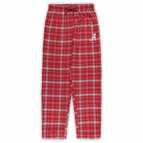 Promo 🎉 Unbranded Men's Concepts Sport Crimson Alabama Crimson Tide Big & Tall Plaid Pants Sleep Set 🔔 - Image 4