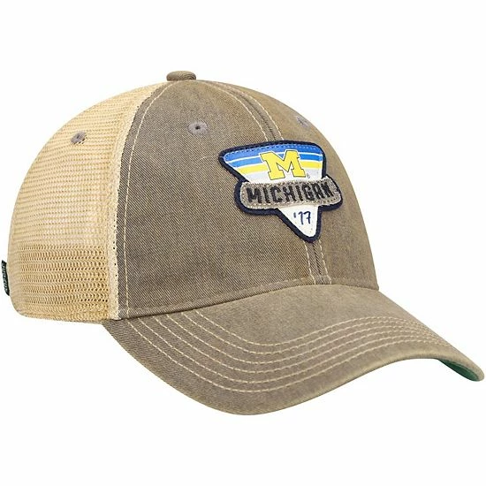 Wholesale ✨ Unbranded Men's Gray Michigan Wolverines Legacy Point Old Favorite Trucker Snapback Hat 🔔 - Image 3