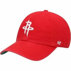 Best Sale 😉 Unbranded Men's '47 Red Houston Rockets Team Franchise Fitted Hat 🧨