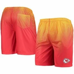 Best Sale 🎉 Unbranded Men's FOCO Red/Gold Kansas City Chiefs Pixel Gradient Training Shorts ⭐