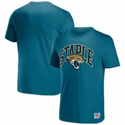 New 🤩 Unbranded Men's NFL X Staple Teal Jacksonville Jaguars Logo Lockup T-Shirt 🧨