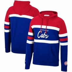 Top 10 ⌛ Unbranded Men's Mitchell & Ness Royal/Red Chicago Cubs Head Coach Pullover Hoodie 🤩