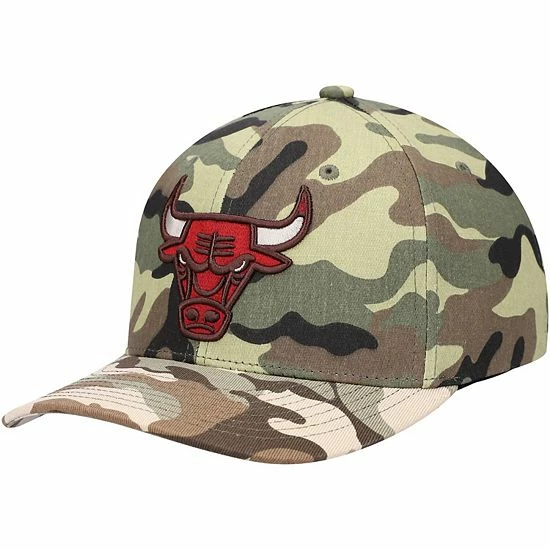 Outlet ๐คฉ Unbranded Men's Mitchell & Ness Camo Chicago Bulls Woodland Desert Snapback Hat ๐