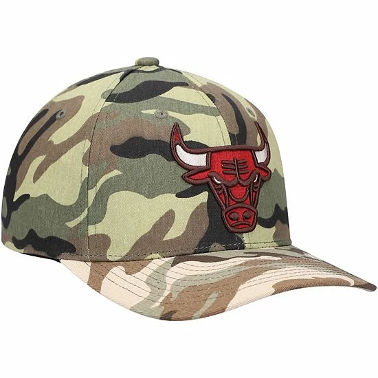 Outlet ๐คฉ Unbranded Men's Mitchell & Ness Camo Chicago Bulls Woodland Desert Snapback Hat ๐ - Image 4