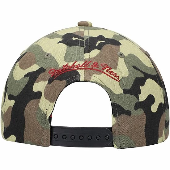 Outlet ๐คฉ Unbranded Men's Mitchell & Ness Camo Chicago Bulls Woodland Desert Snapback Hat ๐ - Image 5