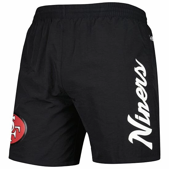 Promo 🔥 Unbranded Men's Mitchell & Ness Black Team Essentials Nylon Shorts ✔️ - Image 3