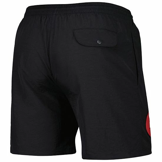 Promo 🔥 Unbranded Men's Mitchell & Ness Black Team Essentials Nylon Shorts ✔️ - Image 4