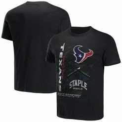 Wholesale 🔔 Unbranded Men's NFL X Staple Black Houston Texans World Renowned T-Shirt 🎉