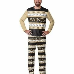 Best reviews of 🧨 Unbranded Men's FOCO Black New Orleans Saints Team Ugly Pajama Set 🧨