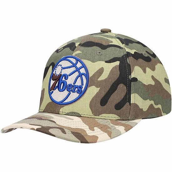 Discount 😍 Unbranded Men's Mitchell & Ness Camo Philadelphia 76ers Woodland Desert Snapback Hat 🛒 - Image 2