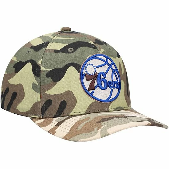 Discount 😍 Unbranded Men's Mitchell & Ness Camo Philadelphia 76ers Woodland Desert Snapback Hat 🛒 - Image 4