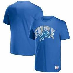 Cheap 🎁 Unbranded Men's NFL X Staple Blue Detroit Lions Logo Lockup T-Shirt 😉