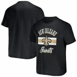 Best Pirce ❤️ Unbranded Men's NFL X Darius Rucker Collection By Fanatics Black New Orleans Saints Stripe T-Shirt 😉