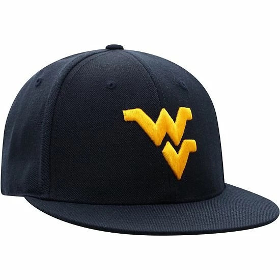 Cheapest โค๏ธ Unbranded Men's Top Of The World Navy West Virginia Mountaineers Team Color Fitted Hat ๐ - Image 4