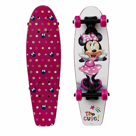 Promo 🛒 Unbranded Disney's Minnie Mouse Kids 21-Inch Complete Skateboard By PlayWheels ✔️