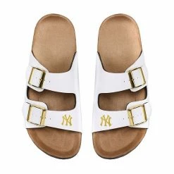 Promo 🌟 Unbranded 👩 Women's FOCO New York Yankees Double-Buckle 🩴 Sandals 😉