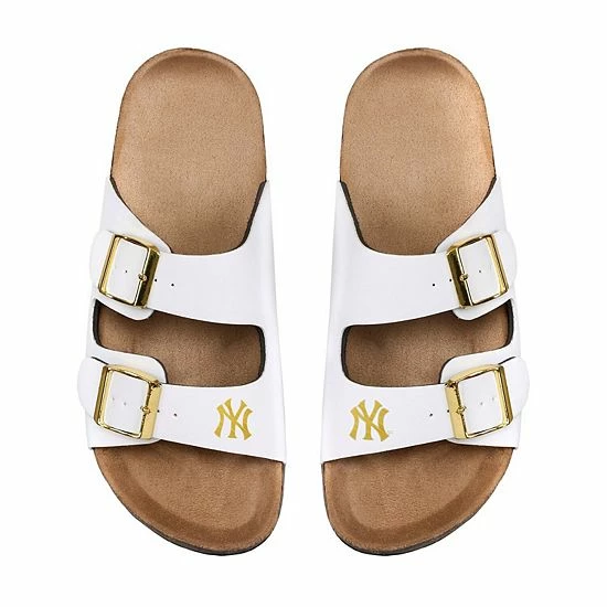 Promo 🌟 Unbranded 👩 Women's FOCO New York Yankees Double-Buckle 🩴 Sandals 😉 - Image 2