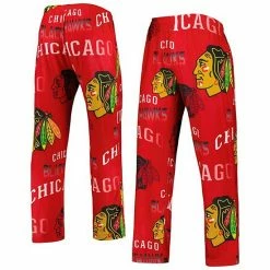 Top 10 😉 Unbranded Men's Concepts Sport Red Chicago Blackhawks Windfall Allover Microfleece Pajama Pants ✨