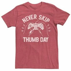 Best Pirce 🥰 Unbranded Men's Never Skip Thumb Day Gaming Graphic Tee ✔️