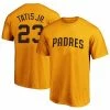 Promo ⭐ Unbranded Men's Fernando Tatís Jr. Gold San Diego Padres Big & Tall Name & Number T-Shirt 🤩