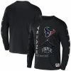 Wholesale 😀 Unbranded Men's NFL X Staple Black Houston Texans World Renowned Long Sleeve T-Shirt ⌛